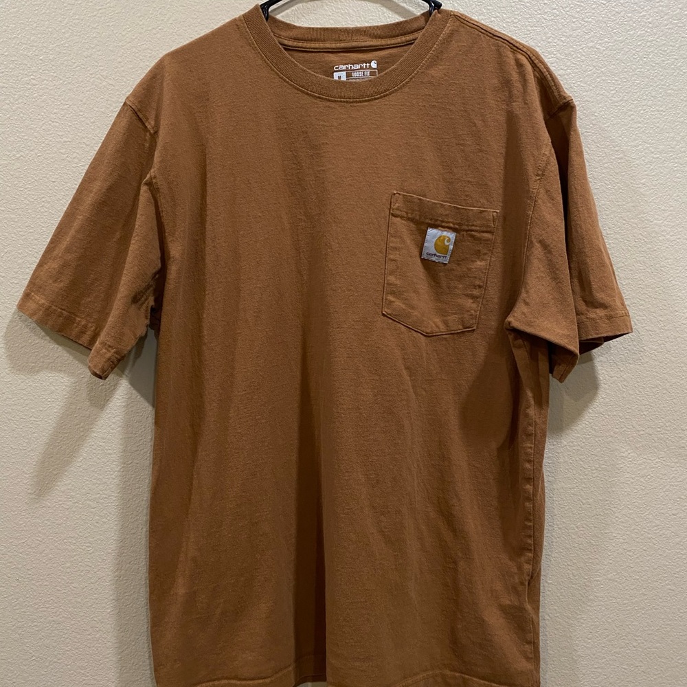 Carhartt Men's Tan Short Sleeve Pocket Tee